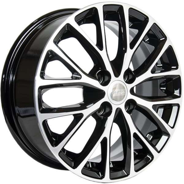 ДЛ 4*100 15*6 D54.1 ET48 К&К Kia Rio КС782 Алмаз черный конус